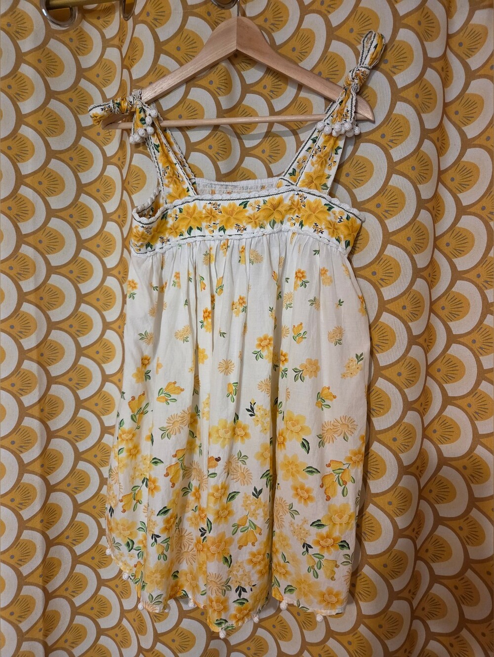 Farm Rio Azaleia Floral Mini Tie Shoulder Dress - Picture 2 of 8